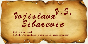 Vojislava Šibarević vizit kartica